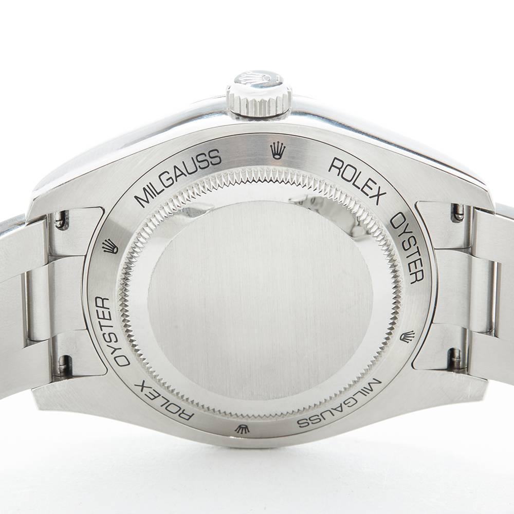 Rolex Stainless Steel Milgauss Automatic wristwatch ref 116400, 2007 4
