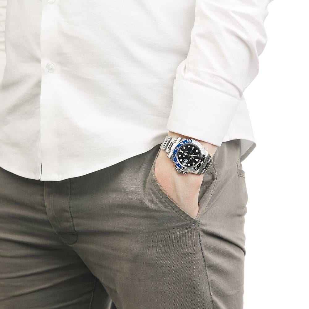 Rolex Stainless Steel GMT-Master II Batman Automatic wristwatch, 2016 6