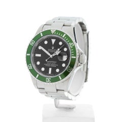 Rolex Stainless Steel Submariner Date Anniversary Kermit Automatic wristwatch