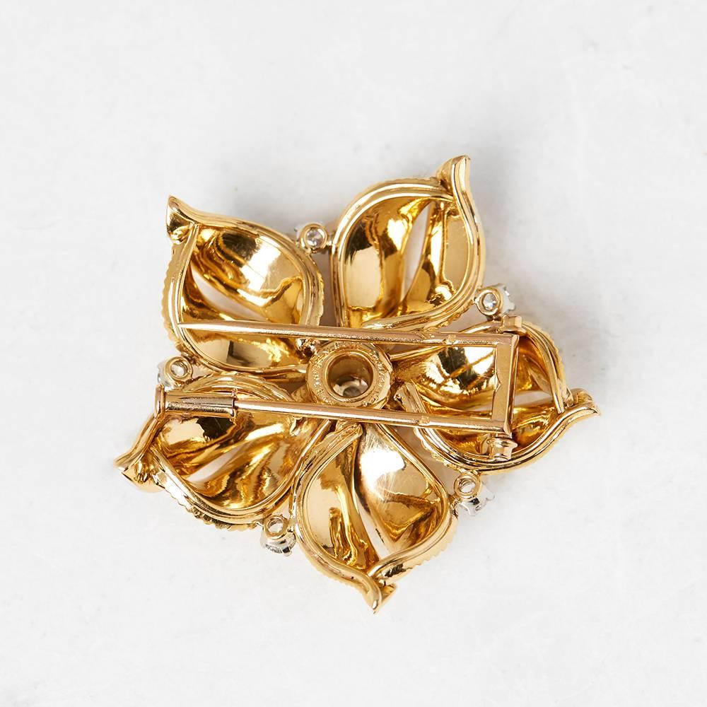 cartier flower brooch