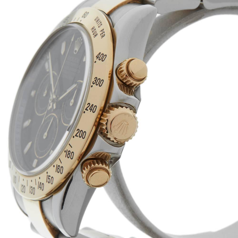 Men's Rolex Yellow Gold Stainless Steel Daytona Chronograph Automatic Wristwatch, 2006