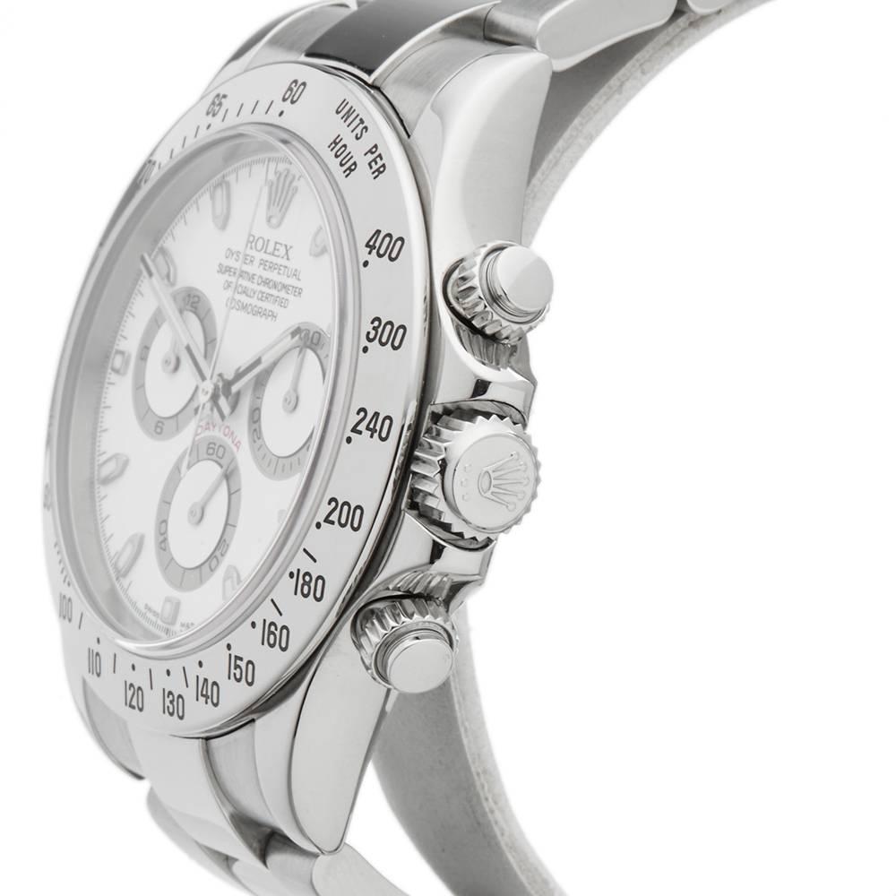 Men's Rolex Stainless Steel Daytona Chronograph Automatic Wristwatch Ref 116520