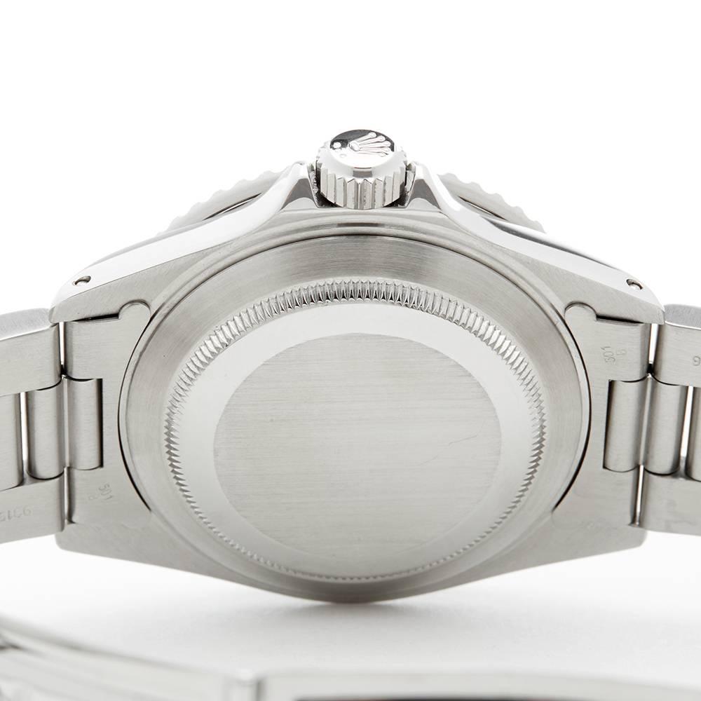 Rolex Stainless Steel Submariner Date Automatic Wristwatch Ref 16610, 1995 4