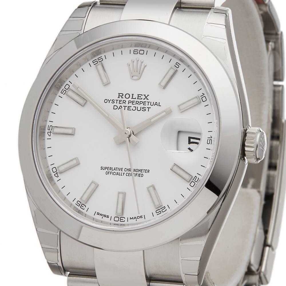 Rolex Stainless Steel Datejust Automatic Wristwatch Ref 126300 In New Condition In Bishop's Stortford, Hertfordshire