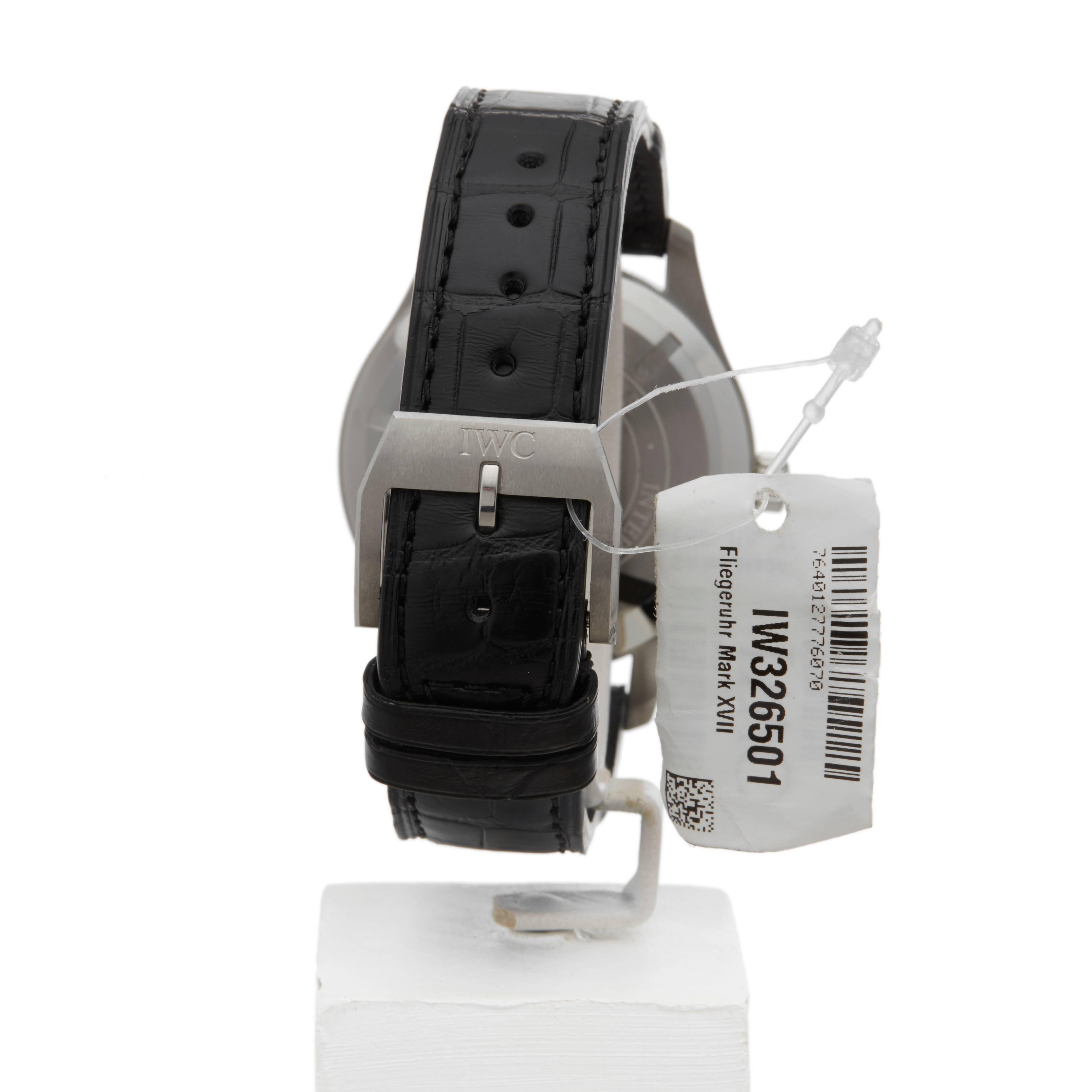 IWC Stainless Steel Mark Xvii Pilots Automatic Wristwatch Ref IW326501, 2017 3