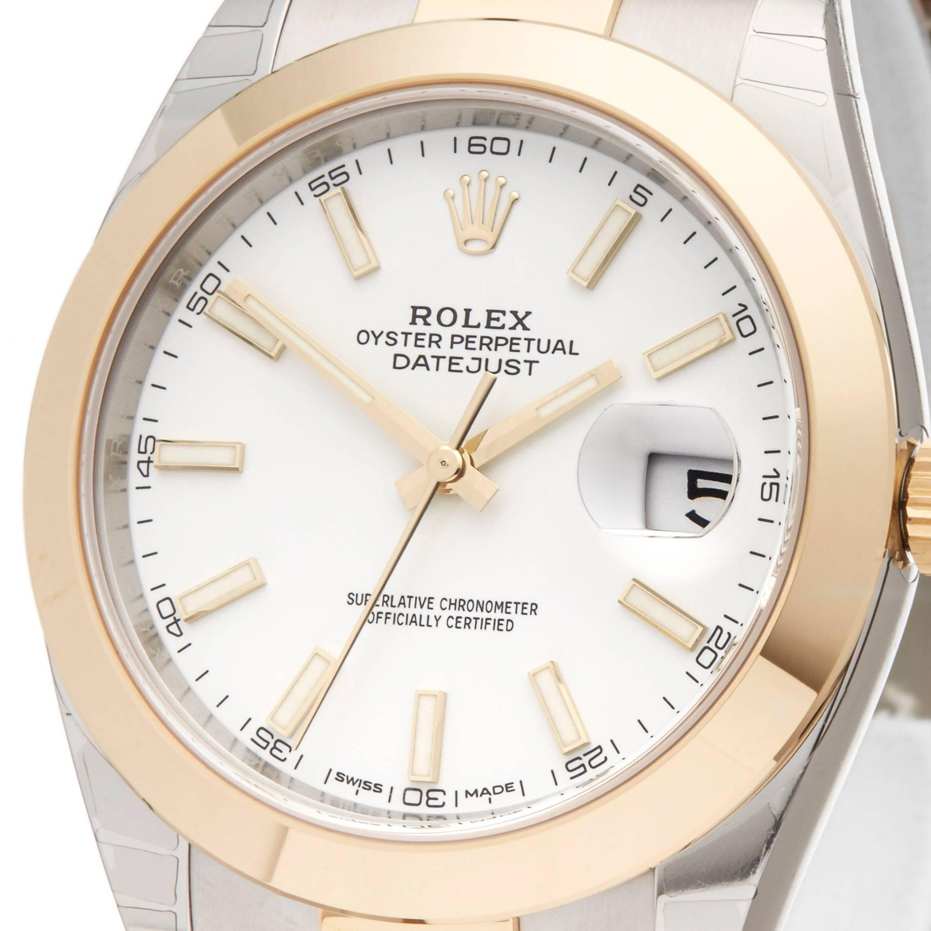 Rolex Yellow Gold Stainless Steel Datejust Automatic Wristwatch Ref 126303 In New Condition In Bishop's Stortford, Hertfordshire