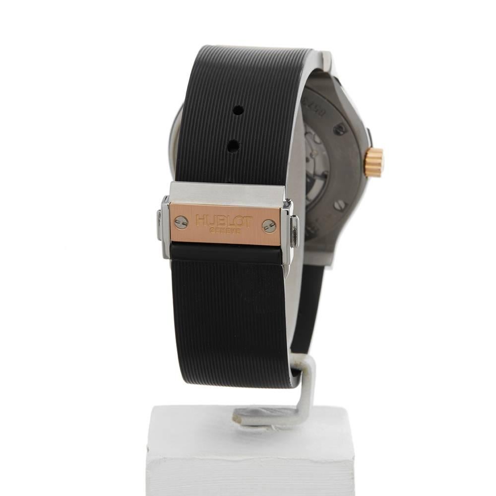 Hublot Titanium Rose Gold Classic Fusion Zirconium Automatic Wristwatch 1