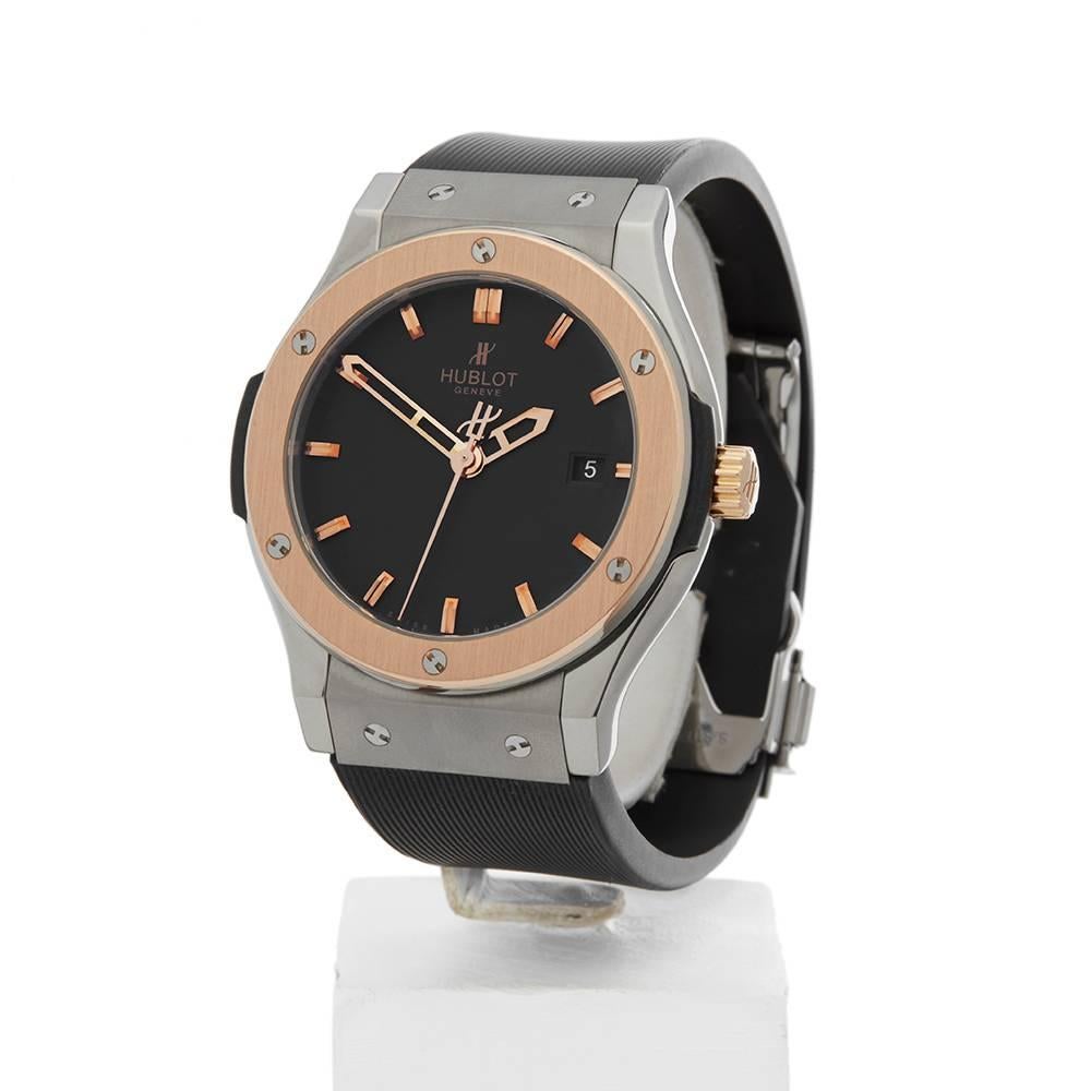 
Ref: W4211
Model Nuber: 542.NO.1180.RX
Serial Number: 857***
Condition: 9 - Excellent Condition
Age: 2013
Case size: 42mm
Box and Papers: Box Only
Movement: Automatic
Case: Titanium and 18k Rose Gold
Dial: Black Baton
Bracelet: Black Rubber
Strap