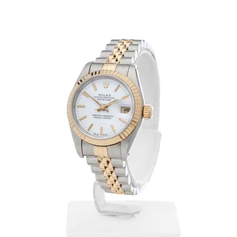 Ladies Yellow Stainless Steel Datejust Automatic Wristwatch, 1992 at 1stDibs | rolex 1992, 1992 women's datejust 1992