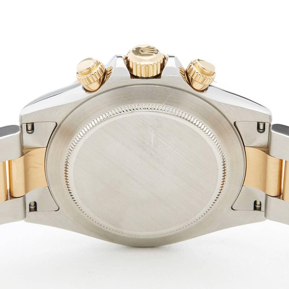 Rolex Yellow Gold Stainless Steel Daytona Chronograph Automatic Wristwatch 4