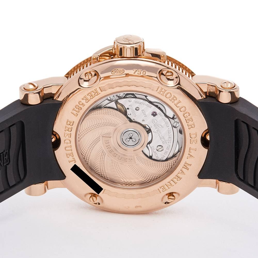 Breguet Rose Gold Marine Automatic Wristwatch Ref 5817BR 4