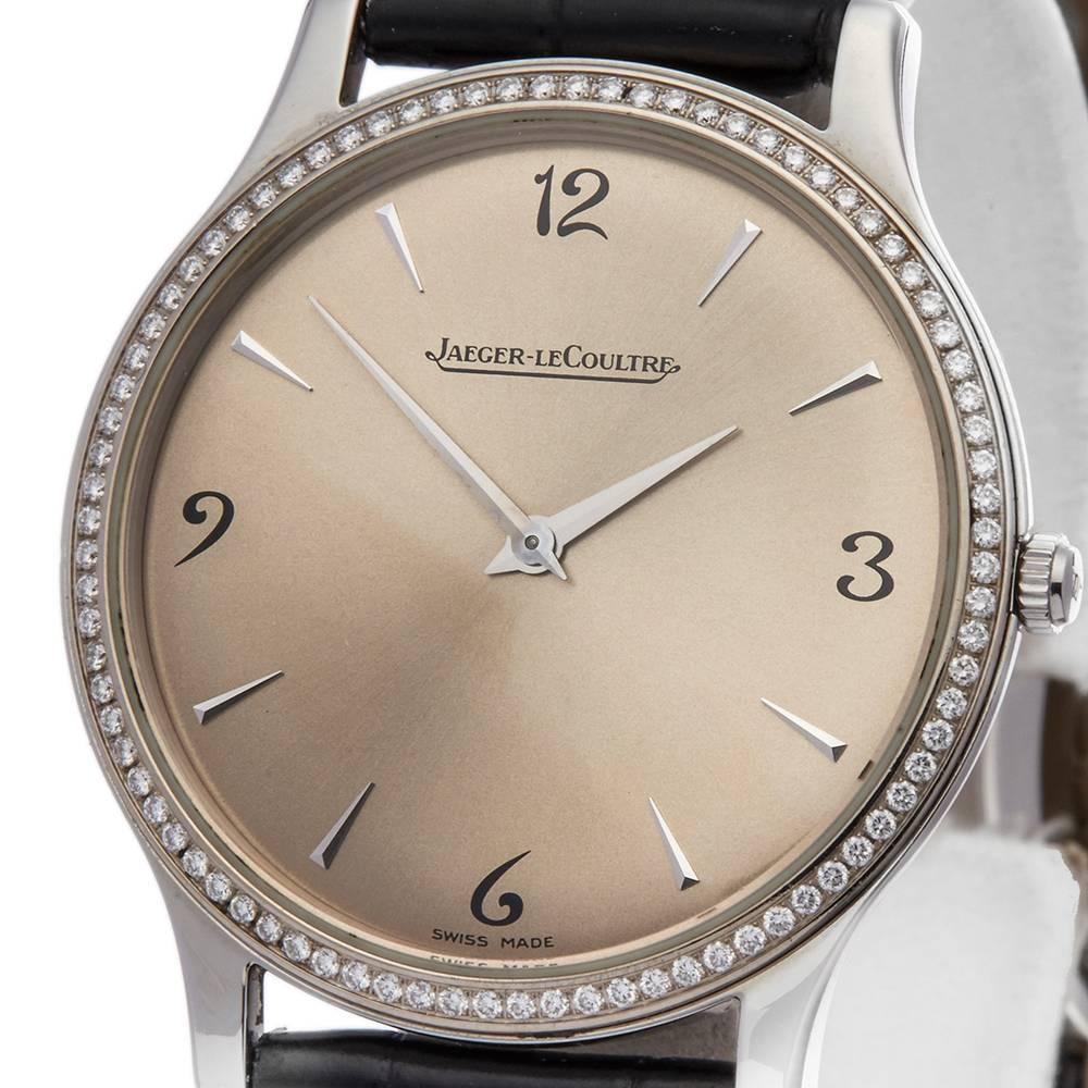 Jaeger LeCoultre Ladies Stainless Steel Master Control Mechanical Wristwatch In Excellent Condition In Bishop's Stortford, Hertfordshire