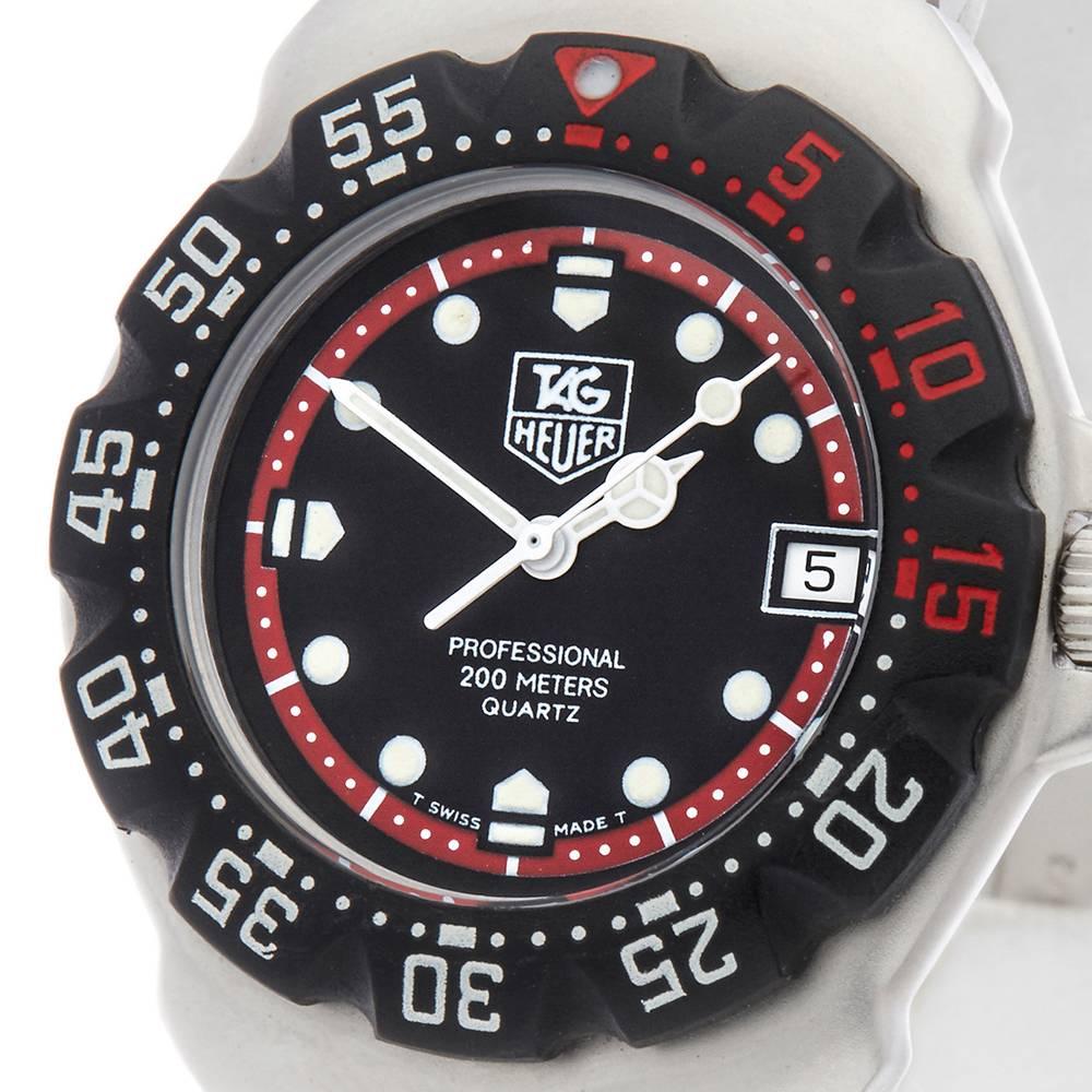 Montre-bracelet Tag Heuer Formula 1 à quartz en acier inoxydable Réf. WA1214 Bon état à Bishop's Stortford, Hertfordshire