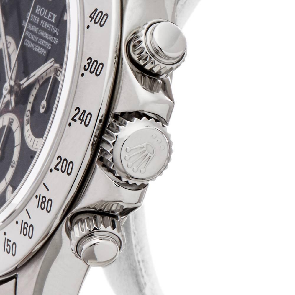 Women's or Men's Rolex Stainless Steel Daytona Automatic Wristwatch Ref 16520, 1998