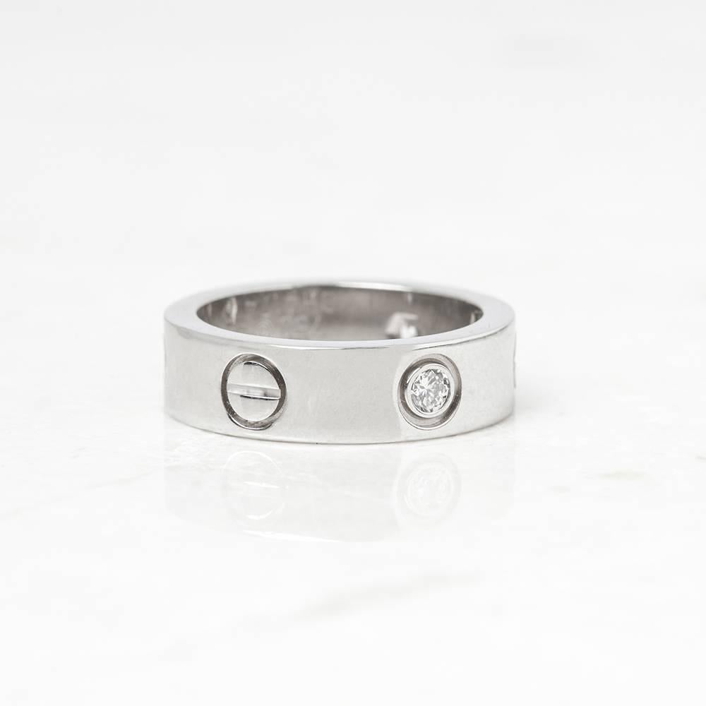 Cartier Diamond Love Ring In Excellent Condition In Bishop's Stortford, Hertfordshire