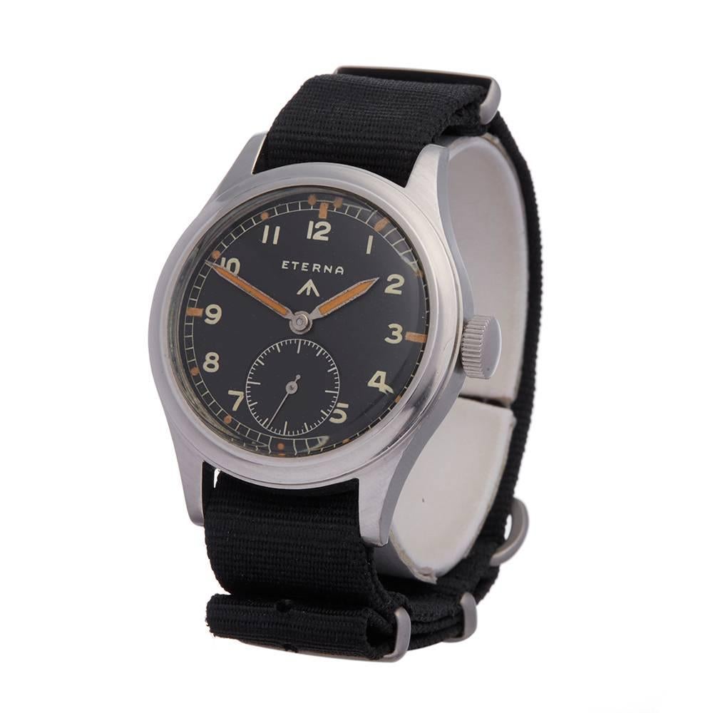 
Ref: COM1291
Model Number: P3405
Serial Number: 311****
Condition: 9 - Excellent Condition
Gender: Gents
Age: 1940's
Case Size: 36mm
Box and papers: Xupes Presentation Pouch
Movement: Mechanical Wind
Case Size: Stainless Steel
Dial: Black