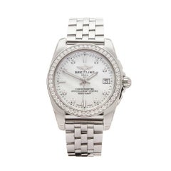 Breitling Galactic Diamond Stainless Steel Ladies A7433053A780