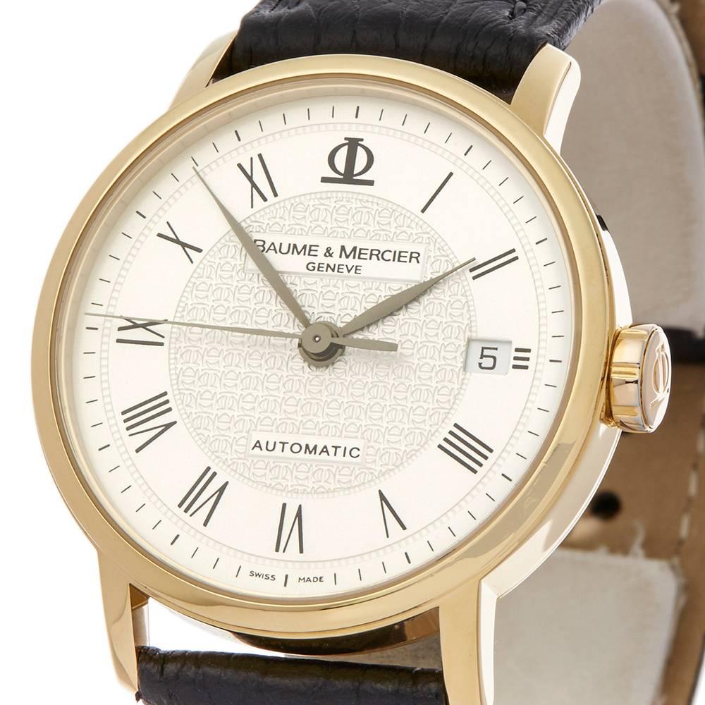 Baume & Mercier Classima 18 Karat Yellow Gold Gents 66547 Excellent état à Bishop's Stortford, Hertfordshire