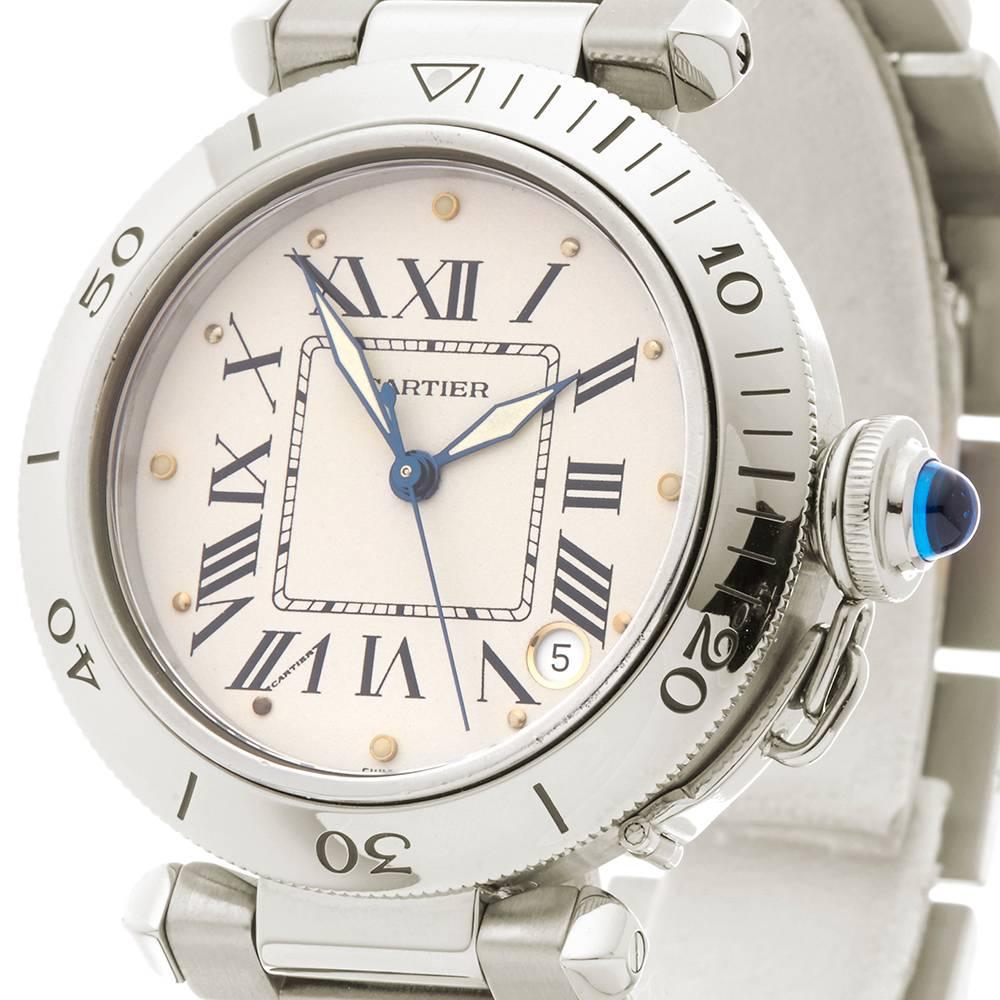 Cartier Pasha de Cartier Stainless Steel Gents 1030 In Excellent Condition In Bishop's Stortford, Hertfordshire