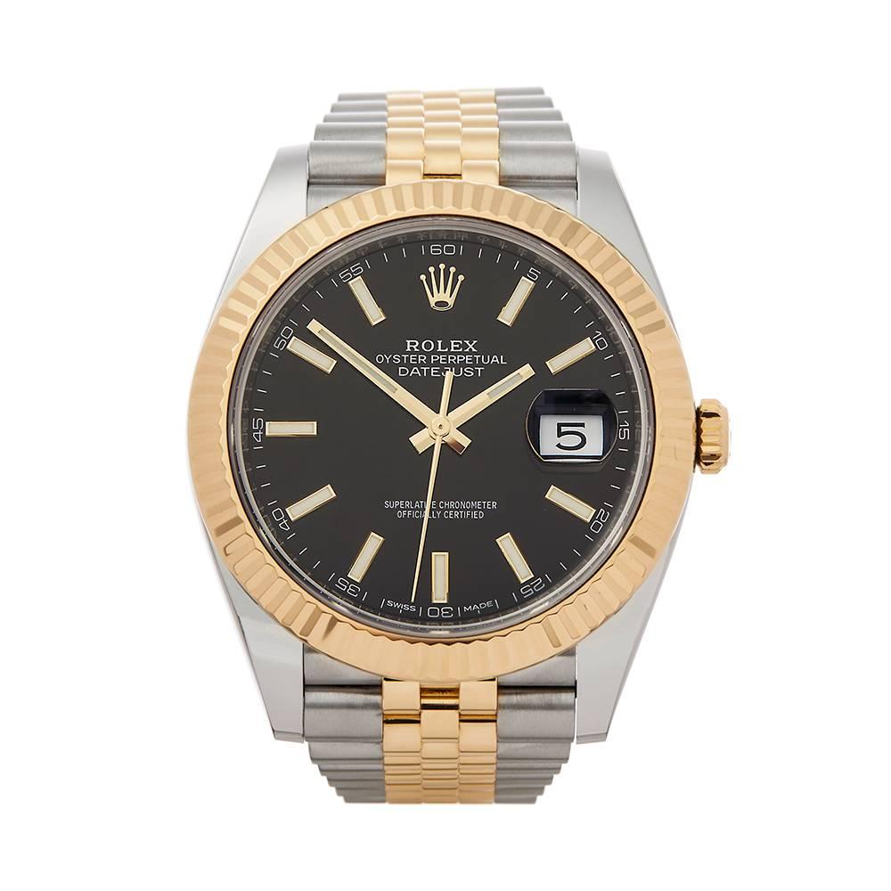 Rolex Datejust Stainless Steel and 18 Karat Yellow Gold Gents 126333