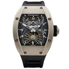 Used Richard Mille White Gold Aerodyne Tourbillon Wristwatch Ref RM021 AJ WG
