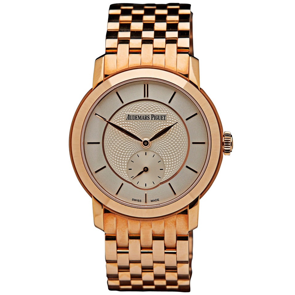 Audemars Piguet Rose Gold Automatic Wristwatch Ref 77250OR