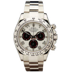 Rolex White Gold Daytona Automatic Wristwatch Ref 116509