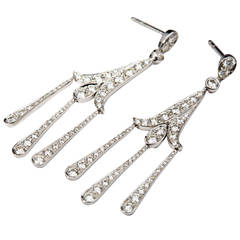 Tiffany & Co. Diamond Gold Legacy Chandelier Earrings