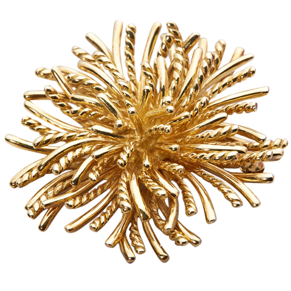 Tiffany & Co. Gold Sea Urchin Brooch/Pendant