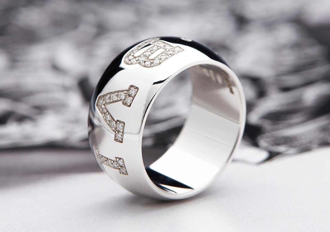 Bvlgari Diamond Gold Monologo Ring