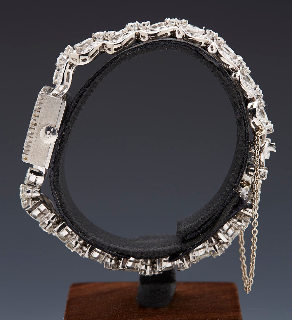 Tiffany & Co. Platinum Diamond Cocktail Wristwatch 1