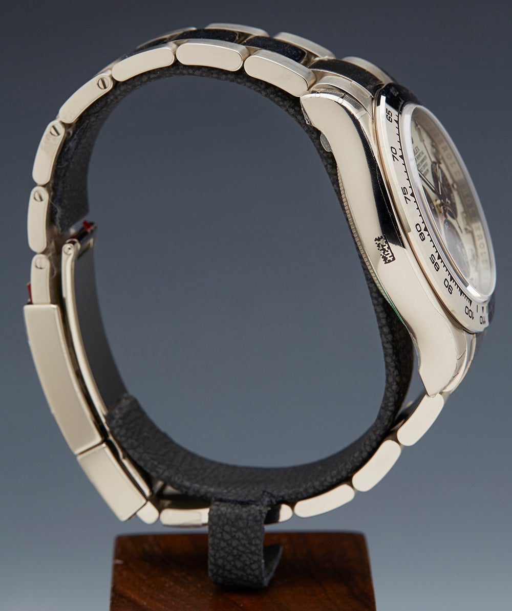 Rolex White Gold Daytona Automatic Wristwatch Ref 116509 2