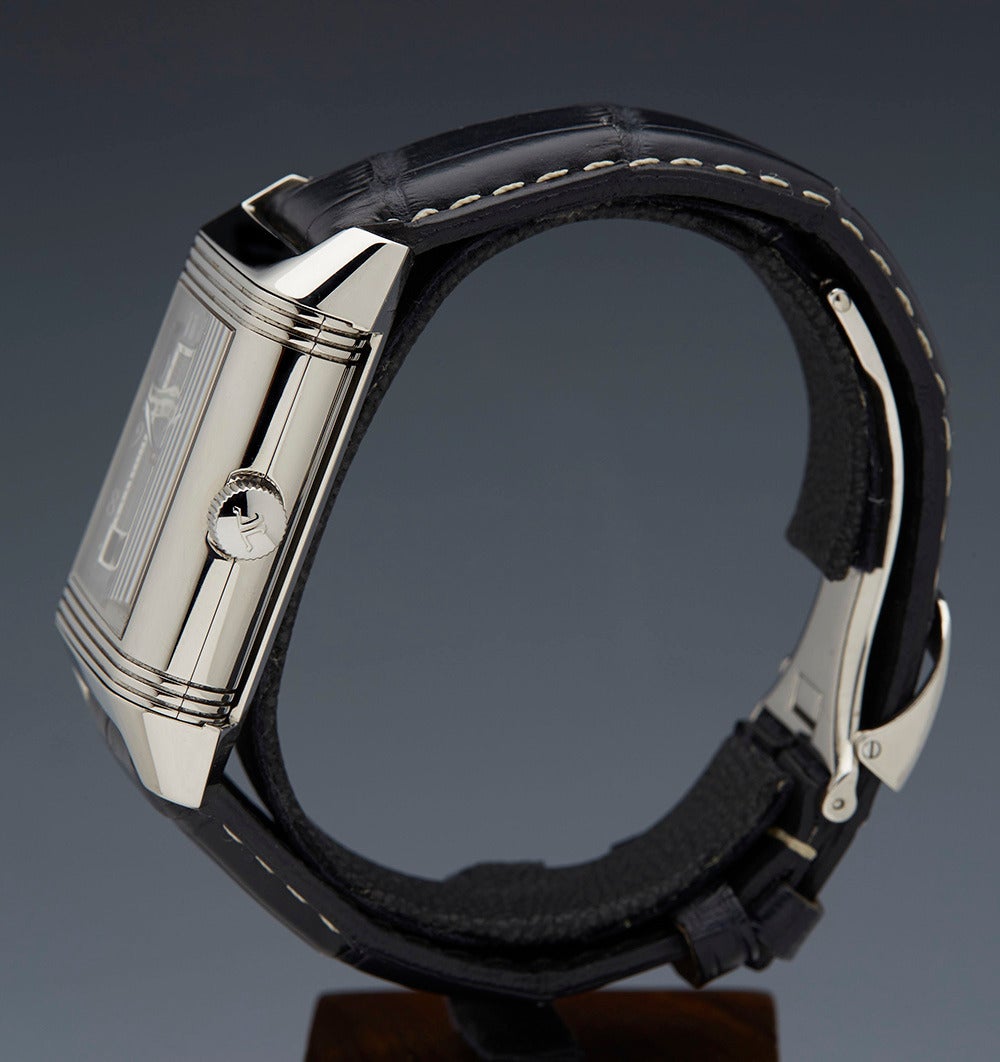 Jaeger-LeCoultre Platinum Grande Reverso Septantieme Limited Edition Wristwatch 2