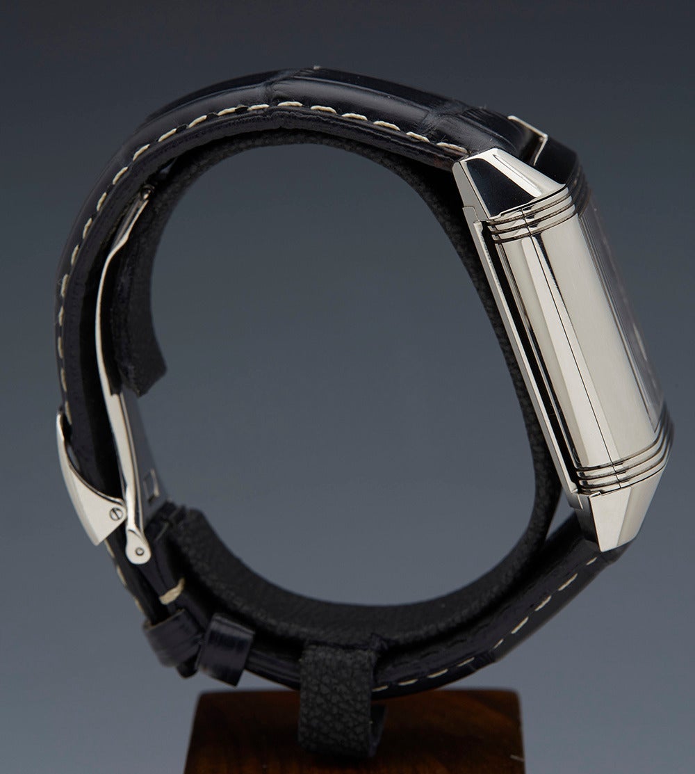 Jaeger-LeCoultre Platinum Grande Reverso Septantieme Limited Edition Wristwatch 1