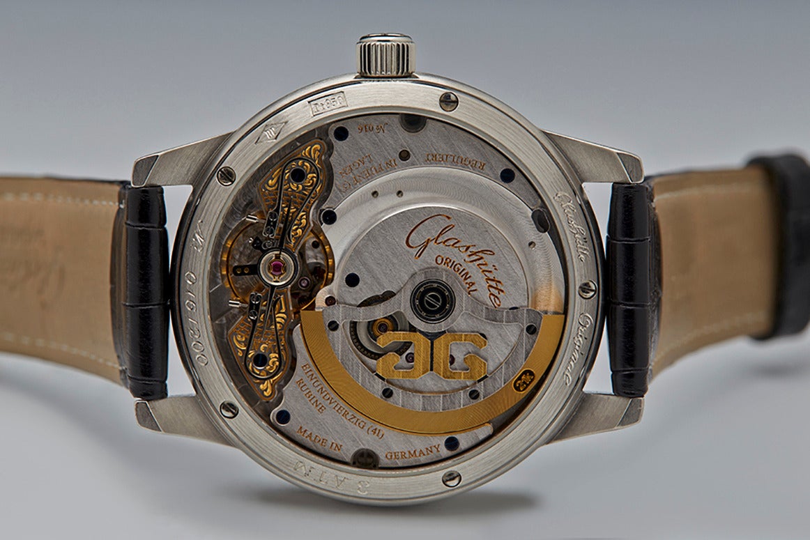 Glashutte Platinum Panomatic Date Limited Edition Wristwatch Ref 9001030304 4