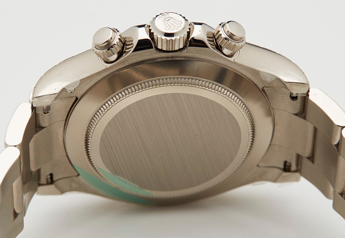 Rolex White Gold Daytona Automatic Wristwatch Ref 116509 4