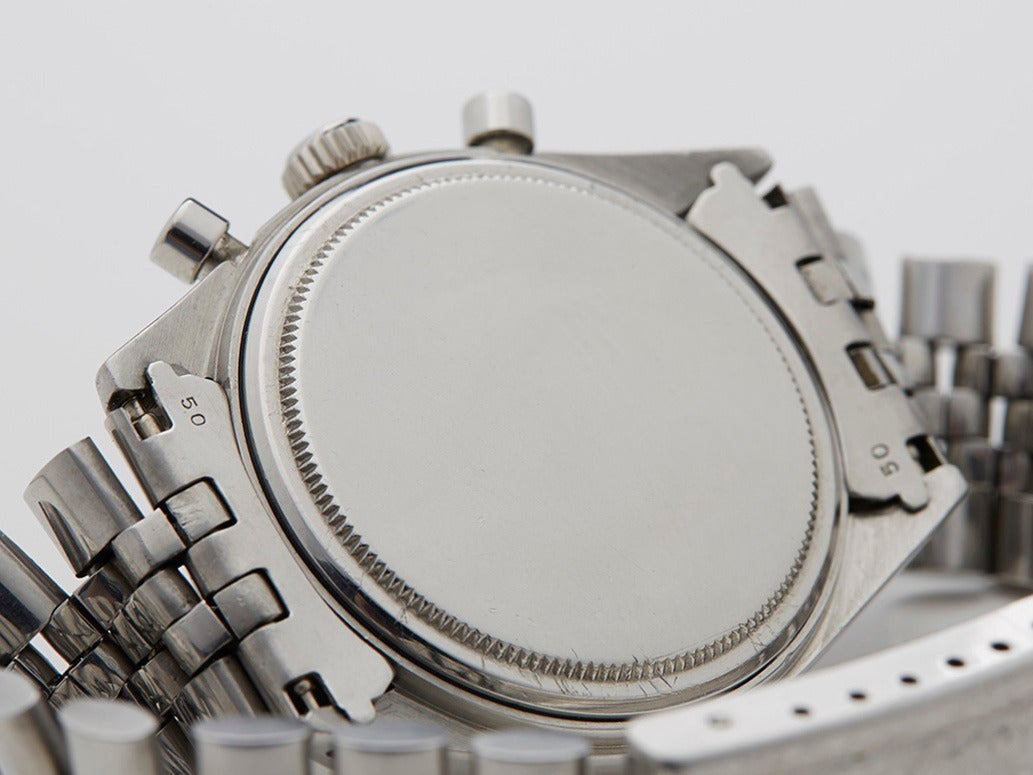 Rolex Stainless Steel Daytona Cosmograph Tropical Wristwatch Model 6239 4