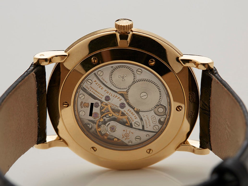 Patek Philippe Yellow Gold Calatrava Wristwatch Model 5119J 2