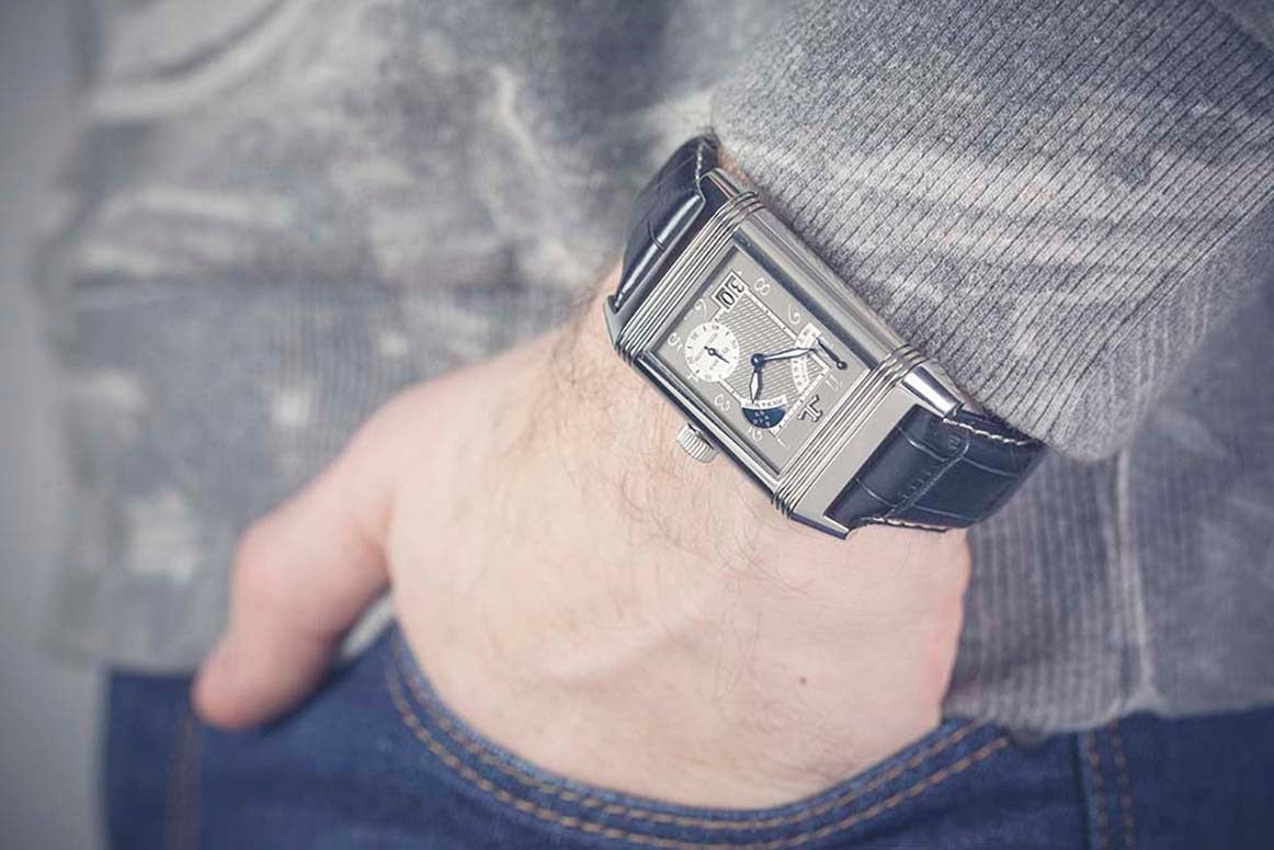 Jaeger-LeCoultre Platinum Grande Reverso Septantieme Limited Edition Wristwatch 6