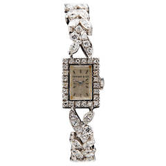 Vintage Tiffany & Co. Platinum Diamond Cocktail Wristwatch