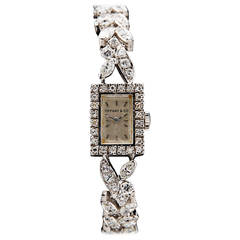 Tiffany & Co. Platinum Diamond Cocktail Wristwatch