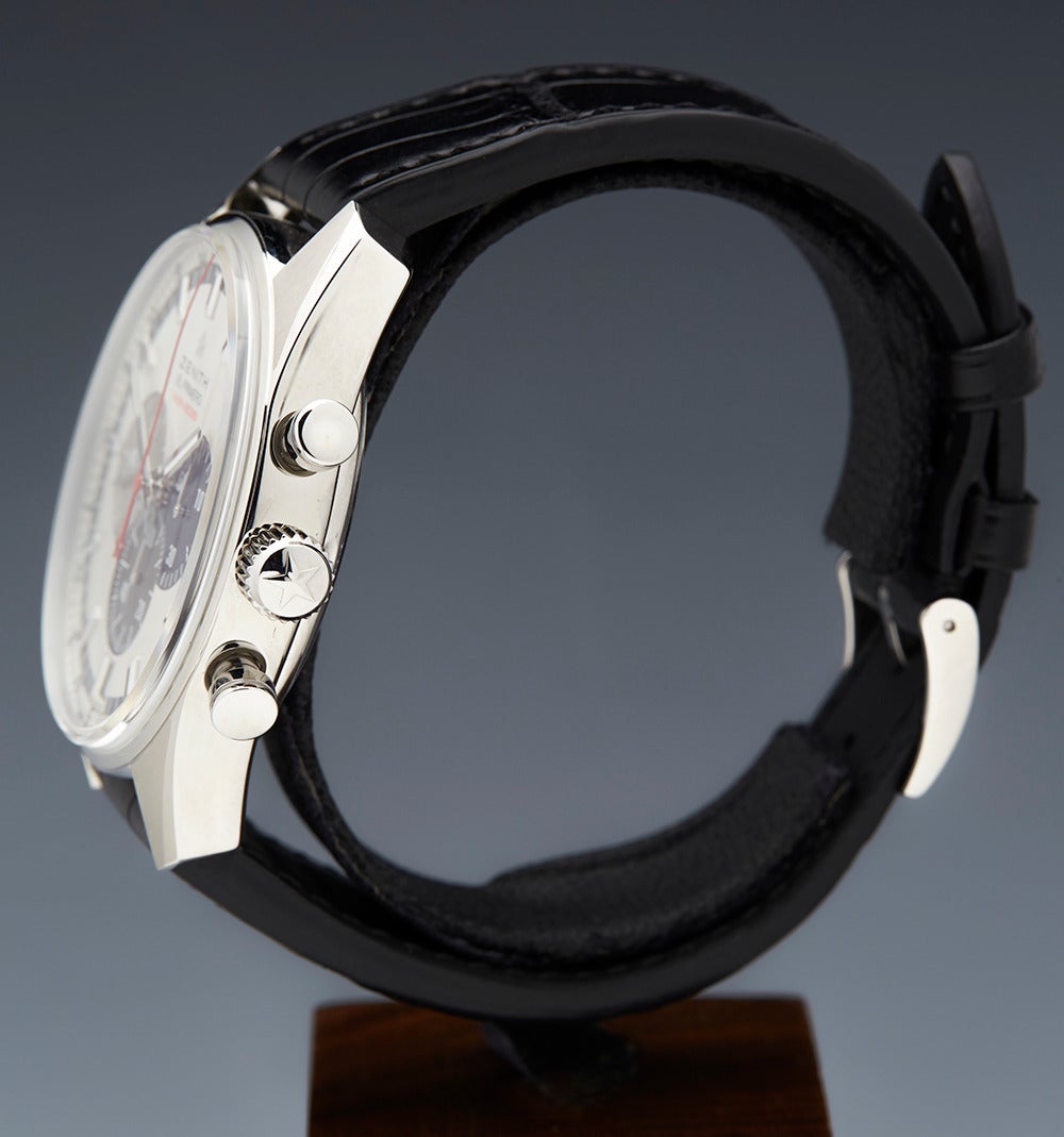 Zenith Stainless Steel El Primero Automatic Wristwatch Ref 03.2041.4052/69.C496 1