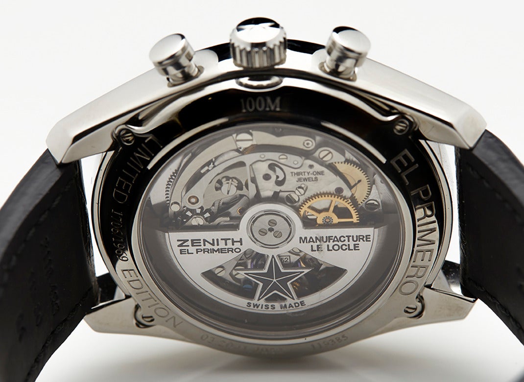 Zenith Stainless Steel El Primero Automatic Wristwatch Ref 03.2041.4052/69.C496 4