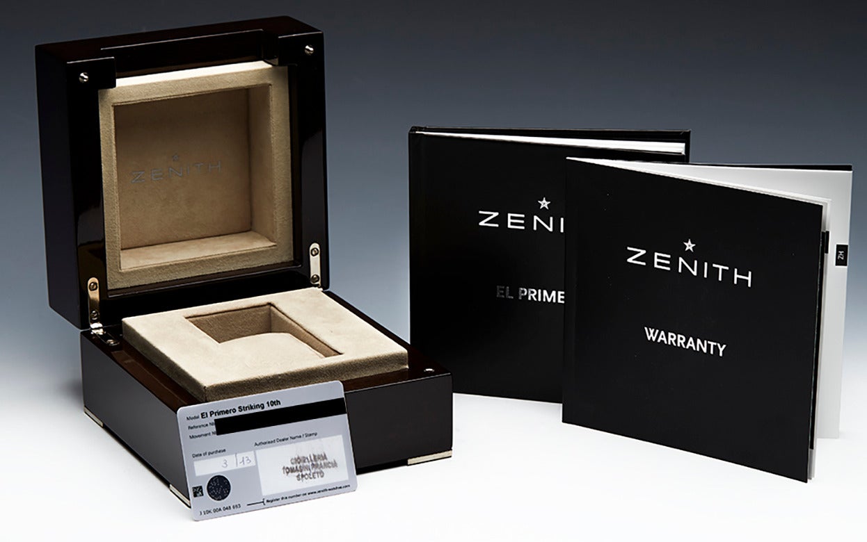 Zenith Stainless Steel El Primero Automatic Wristwatch Ref 03.2041.4052/69.C496 5