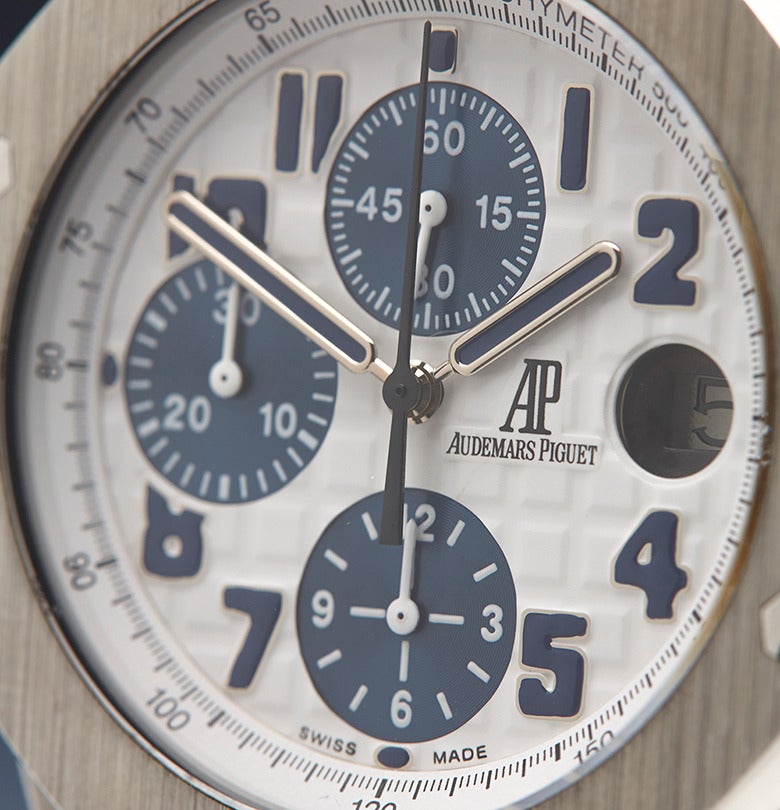 Audemars Piguet Stainless Steel Royal Oak Offshore Automatic Wristwatch In Excellent Condition In Bishop's Stortford, Hertfordshire