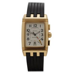 Jaeger LeCoultre Yellow Gold Reverso Gran'Sport Automatic Wristwatch