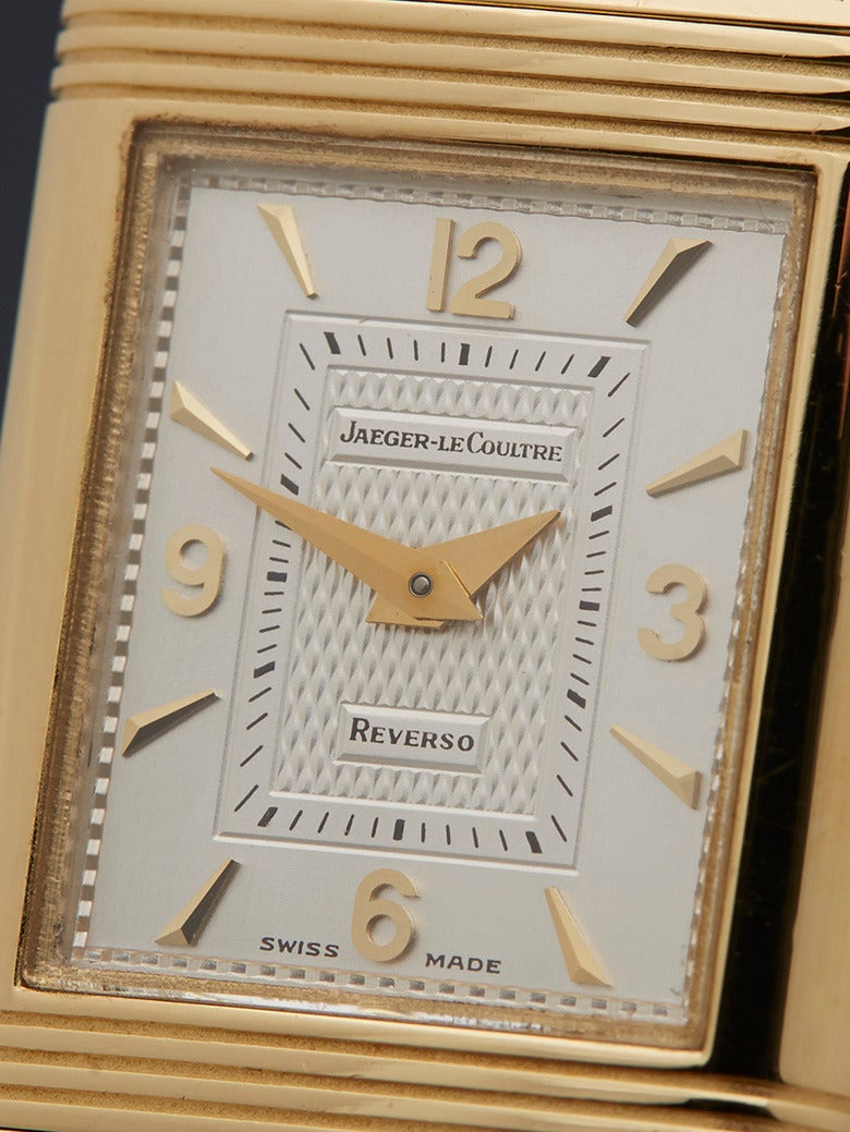 Jaeger-LeCoultre Yellow Gold Reverso Wristwatch Ref 260.1.86 In Excellent Condition In Bishop's Stortford, Hertfordshire