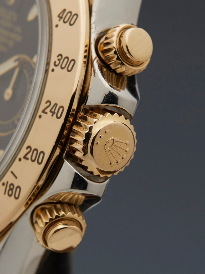 Men's Rolex Yellow Gold Stainless Steel Daytona Automatic Wristwatch Ref 116523