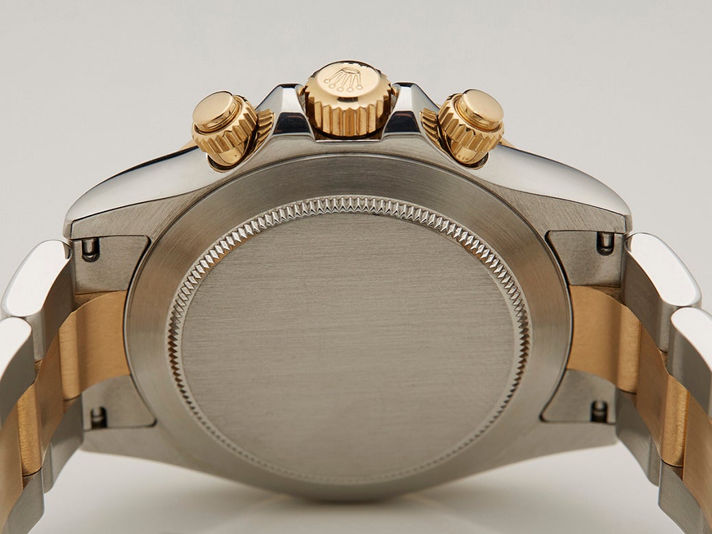 Rolex Yellow Gold Stainless Steel Daytona Automatic Wristwatch Ref 116523 4