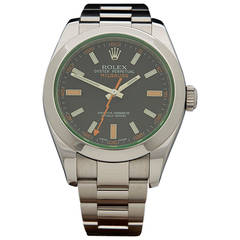 Rolex Stainless Steel Milgauss Automatic Wristwatch Ref 116400GV